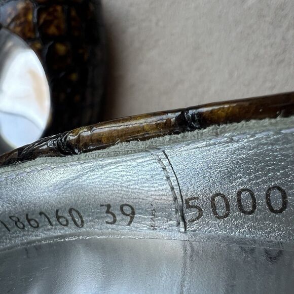 Giuseppe Zanotti Gold & Black Patent Leather Stiletto Heels EU 39 US 8 - 8.5 - Picture 15 of 16